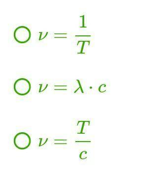 Формула частоты излучения