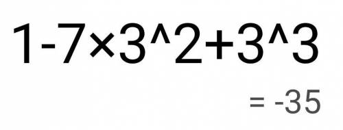 .Найдите значение выражения1-7y²+3y³ при y=3​