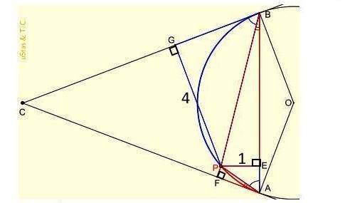 В угол с вершиной С вписана окружность, касающаяся сторон угла в точках А и В. Известно, что некотор