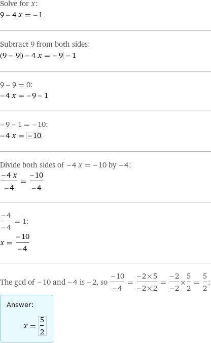 Розв'яжіть рівняння 2х – 15 – 5х + 24 – х = -1.20,52,5-2,5​