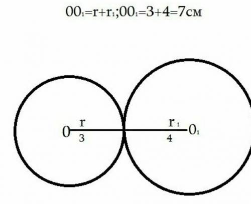 кола дотикаються внутрішнім чином , укажіть відстань між центрами кіл , якщо їхні радіуси дорівнюють