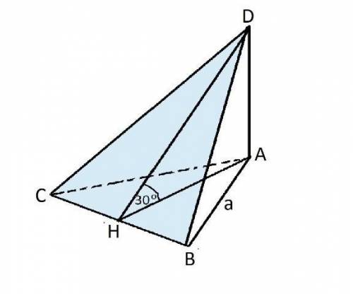 Основанием пирамиды DABC является правильный треугольник ABC, сторона которого равна 5 см. Ребро DB