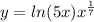 y=ln(5x)x^{\frac{1}{7} }