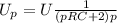 U_{p} = U \frac{1}{(pRC + 2)p}