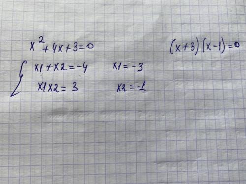 X²+4x+3=0 kvadrat tenlik ..​