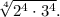 \sqrt[4]{2^{4} \cdot 3^{4}}.