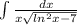 \int\limits {\frac{dx}{x\sqrt{ln^2x-7} } }