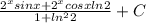 \frac{2^xsinx+2^xcosxln2}{1+ln^22} + C