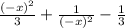 \frac{(-x)^{2} }{3} +\frac{1}{(-x)^{2} } -\frac{1}{3}