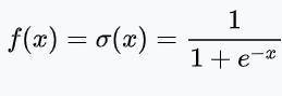 Какая формула у функции сигмоиды