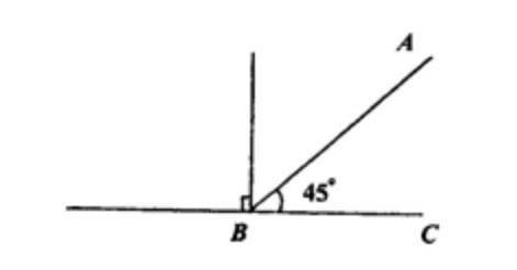 Луч ав являетсястороной угла построй угол равный45° со стороной ав