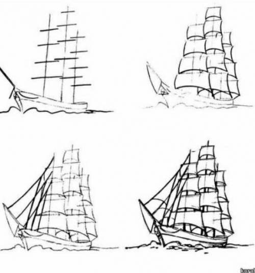 Как нарисовать рисунок по рассказу синдбада морехода легко и поэтапно