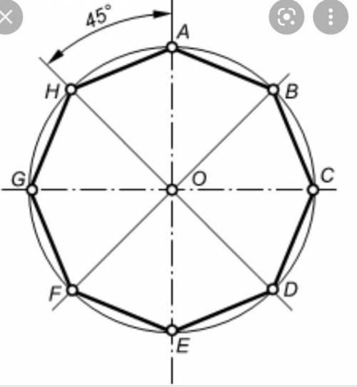 Круг разрезан диаметрами на 8 равных частей.Найти в градусах минимальный угол между диаметрами.