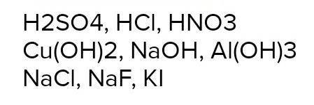 Химия, таблица растворимости кислот, оснований и солей в воде,нужно 5 формул, расписанно.​