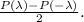 \frac{P(\lambda)-P(-\lambda)}{2}.