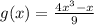 g(x)=\frac{4x^{3}-x}{9}