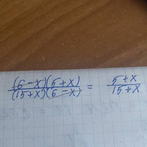 (6-x)(5+x)/(15+x)(6-x)​