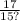 \frac{17}{15?}