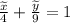 \frac{\widetilde{x}}{4} +\frac{\widetilde{y}}{9} =1