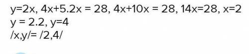 Решите систему уравнений сложения х-5у=28,2х+5у=-10