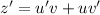 z'=u'v+uv'