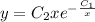 y =C_2xe^{-\frac{C_1}{x} }