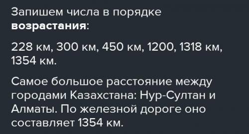 Расстояние от Нурсултана до Алматы по железной дороге составляет 1354 по автомобильной километров 20