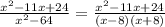 \frac{x^2-11x+24}{x^2-64} = \frac{x^2-11x+24}{(x-8)(x+8)}
