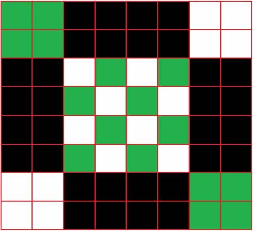 В клетках таблицы 8 на 8 стоят черные и белые шашки (некоторые клетки могут быть пустыми). Известно,