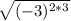 \sqrt{(-3)^{2*3} }