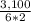 \frac{3,100}{6*2}