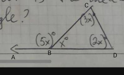 À level 8) Write and solve an equation to find the value of x. What is the mea- sure of each labeled