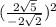 (\frac{2\sqrt{5} }{-2\sqrt{2} } )^{2}
