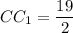 CC_1 = \dfrac{19}{2}