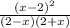 \frac{(x-2)^{2} }{(2-x)(2+x)}