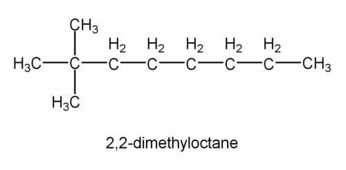 2.2диметил октан как будет в структурной форме?