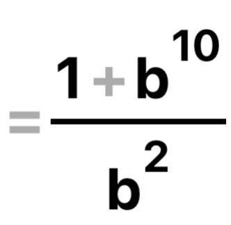 Упростите вырожение (b³/b⁴)²+b³×b⁵