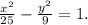 \frac{x^2}{25} -\frac{y^2}{9} =1.