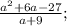 \frac{a^{2}+6a-27}{a+9};