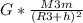 G * \frac{M3m}{(R3+h)^{2} }