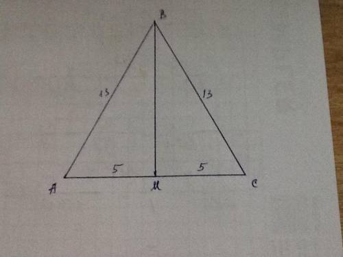 Через вершину равнобедренного треугольника, основание и боковая сторона которого соответственно равн