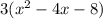 3(x ^{2} - 4x - 8 )