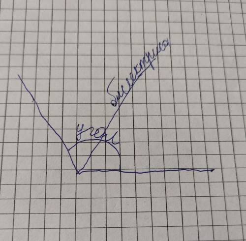 Что называют биссектрисой угла? Начертите тупой угол АОВ. Измерьте и запишите его величину. Постройт