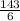 \frac{143}{6}