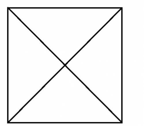 Разрезать квадрат на 4 равные части