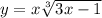 y=x\sqrt[3]{3x-1}