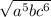 \sqrt{a^{5}bc^{6} }