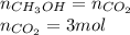 n_{CH_3OH}=n_{CO_2}\\n_{CO_2}=3mol