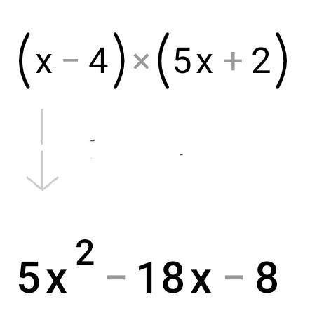 Подати у вигляді многочлена стандартного виразу 2x(x4-6x+5) (x-4)(5x+2) (7y-5x)(6y-3x) (y+3)(y2-y+2)