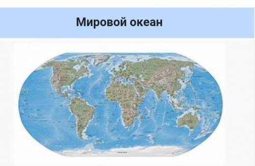 По иллюстрациям определите части Мирового Океана.